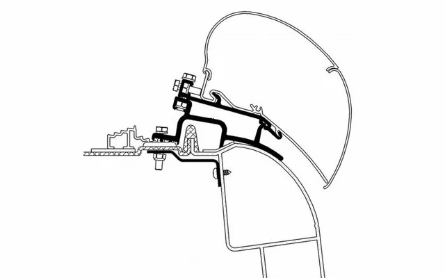 Thule Adapter Merc. Sprinter/VWCrafter 3 Thule Adapter Merc. Sprinter/VWCrafter
