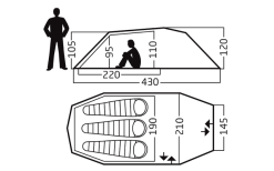 Nordisk Oppland 3 PU Trekkingzelt Für 3 Personen Dark Olive -Campingzelte Verkaufsgeschäft 589723 4290999