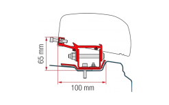 Fiamma Markisenadapter-Kit Renault Trafic L2 - Deep Black - LHD + RHD -Campingzelte Verkaufsgeschäft 627975 4417855