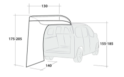 Outwell Seitenwand Upcrest -Campingzelte Verkaufsgeschäft 670527 4588809