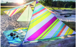 Bent Zip-Canvas Single Verbindbares Sonnensegel 250 X 250 X 250 Cm Weiß Gestreift Karibik 12 Bent Zip-Canvas Single Verbindbares Sonnensegel 250 X 250 X 250 Cm Weiß Gestreift Karibik -Campingzelte Verkaufsgeschäft 696500 4862600 3