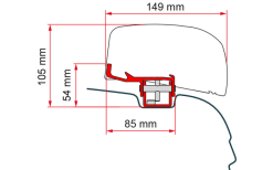 Fiamma Adapter Kit F40van VW T5/T6 Ab 2003