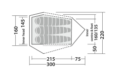Robens Challenger 3XE Tunnelzelt Grün -Campingzelte Verkaufsgeschäft 771893 5131136