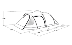 Outwell Earth 2 Doppelbeschichtetes Zelt -Campingzelte Verkaufsgeschäft 789647 5205701