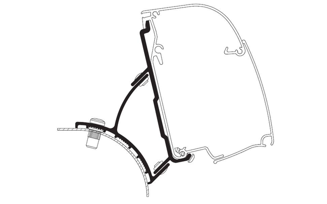 Thule Adapter T 4200 VW T5/T6 Minivan Fixed 3 Thule Adapter T 4200 VW T5/T6 Minivan Fixed