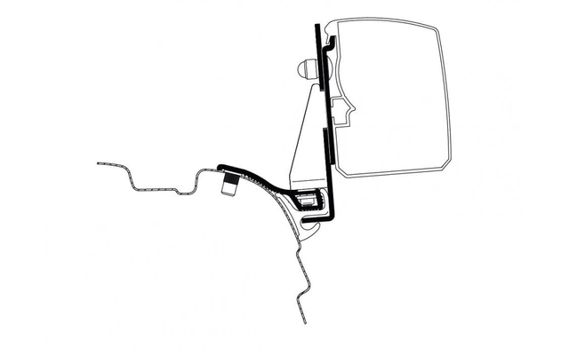 Thule Adapter T 3200 VW T5/T6 Minivan Multi Rail Kurzer Radstand 4 Thule Adapter T 3200 VW T5/T6 Minivan Multi Rail Kurzer Radstand – Bild 2